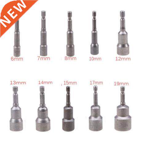 Metric 6mm-19mm Socket Magnetic Nut Driver Set Adapter Drill