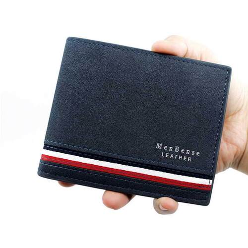 Fashion Leather Wallet Men Luxury Slim Coin Purse Business F