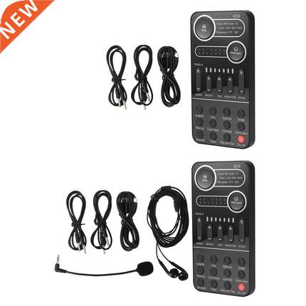 PC Tablet Speaker Sound Card Kit Portable Multiple Audio Eff