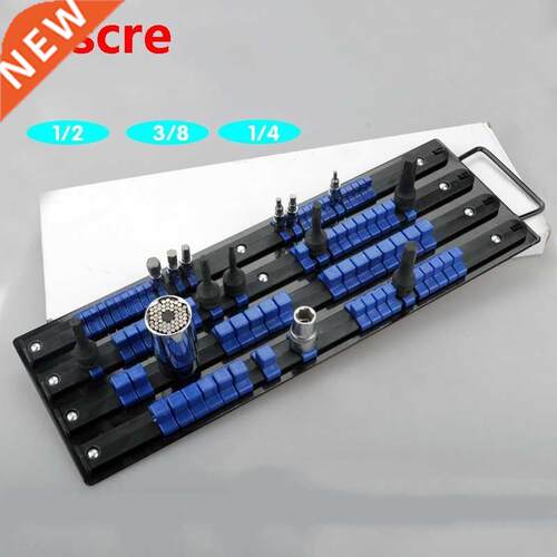 80pcs Socket Rack Tray Holder Metal Rail for 1/4
