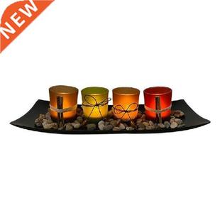 Candle Holders Set Bathroom Decoration Candles Tray