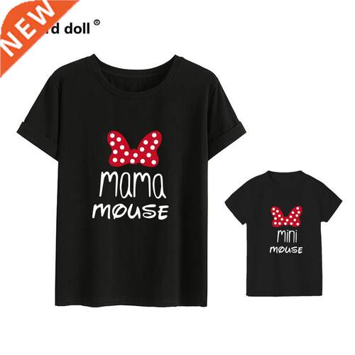 Cotton family matching clothes Outfits Mother And Daughter T