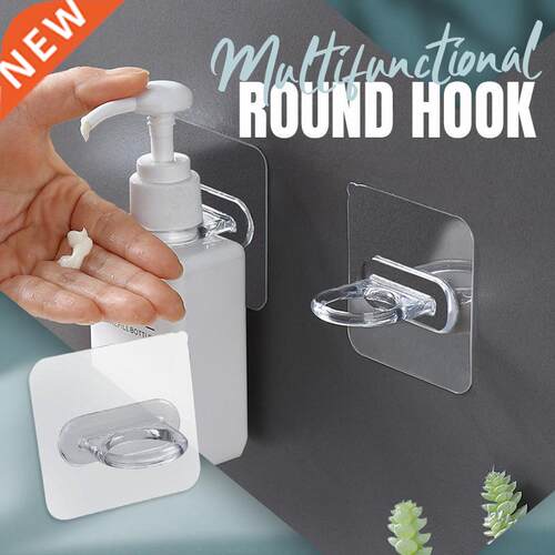 4pcs 7x7cm Strong Self Adhesve Hook Home Ktchen Door Wall