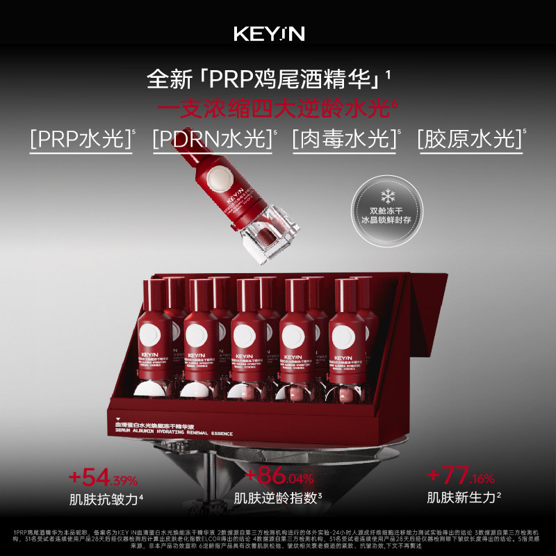 血清蛋白水光焕能冻干PRP精华