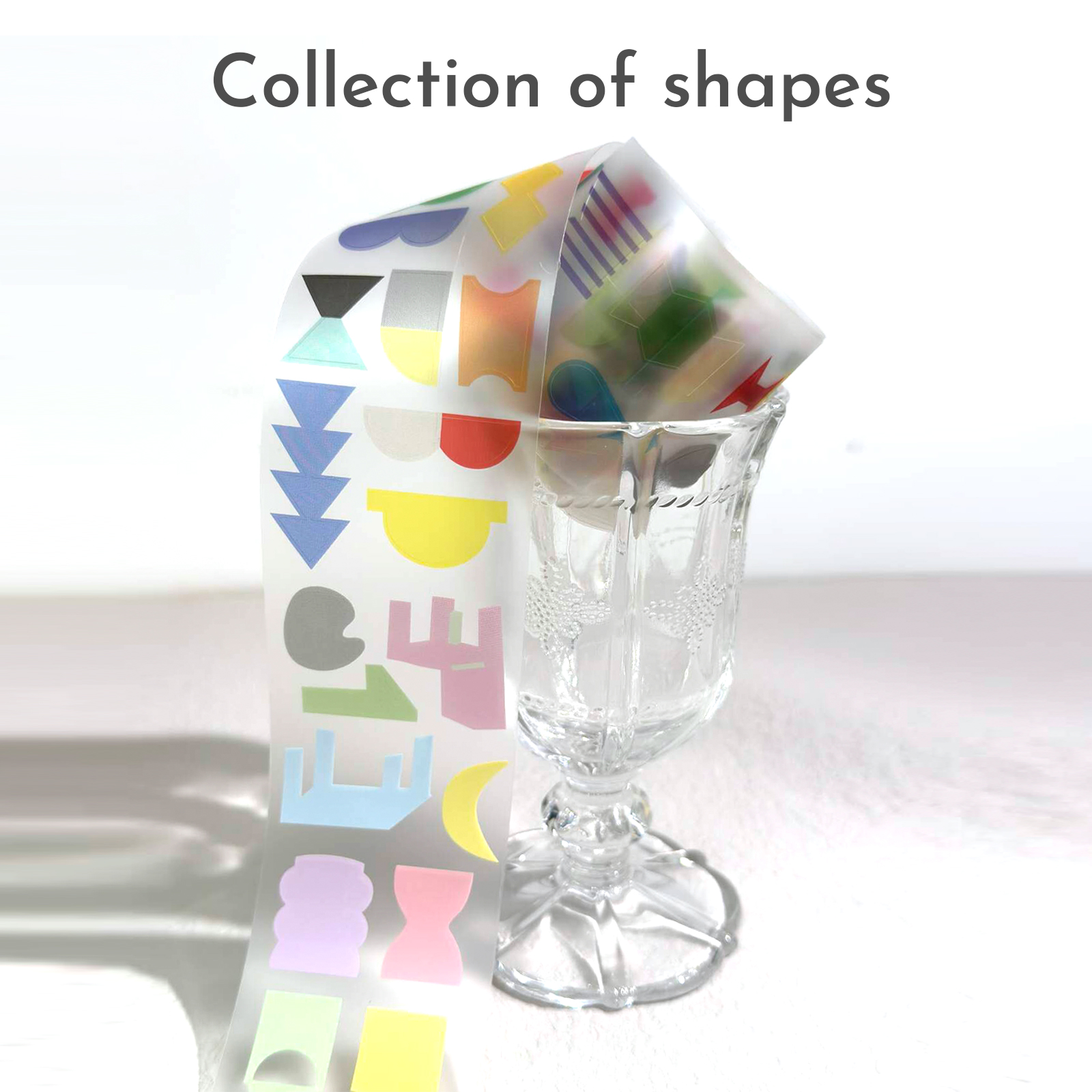 AGUGU形状的集合PET模切胶带