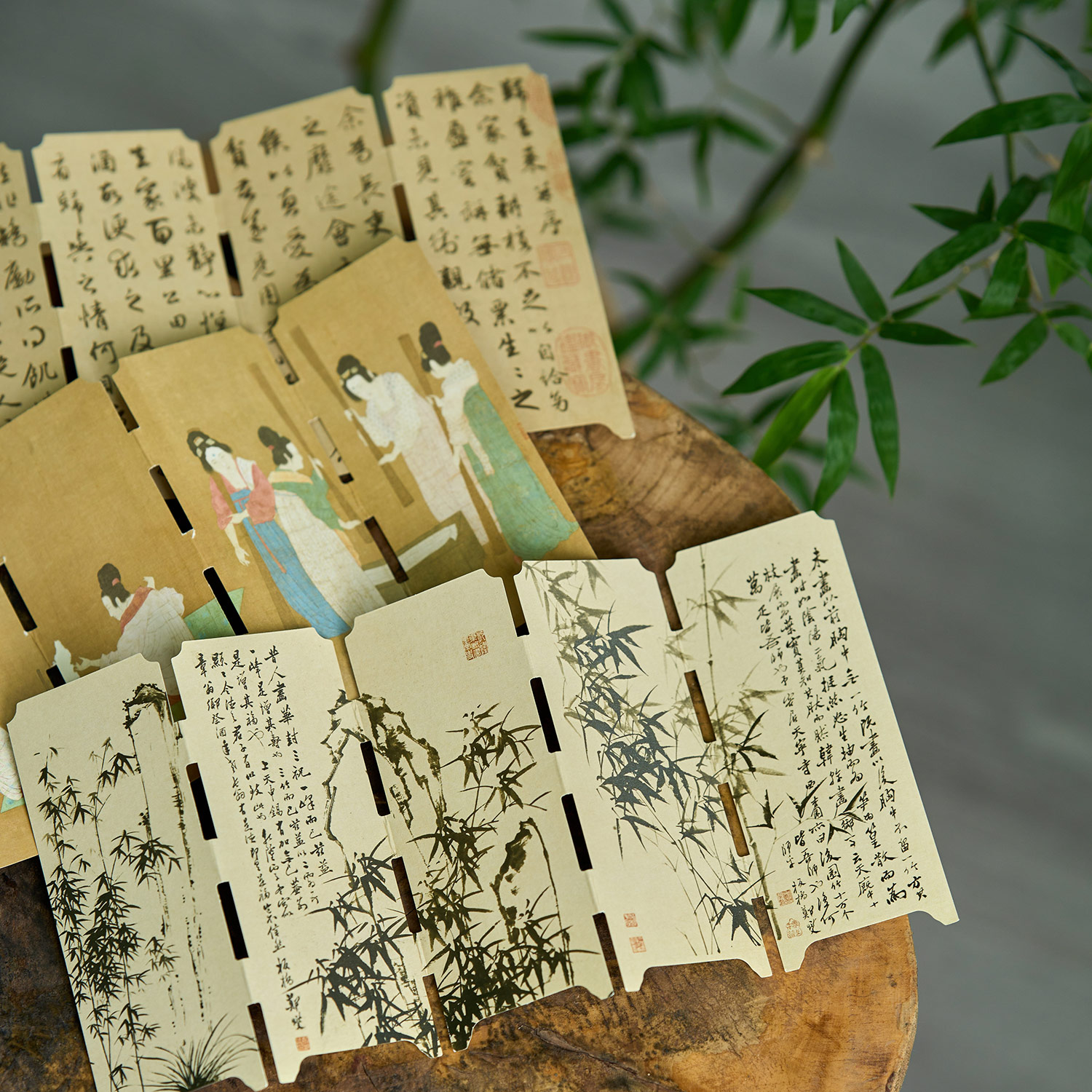 早沫墨韵烟霞国风异型书签
