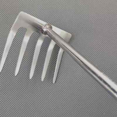 园林种花栽菜耙子不锈钢翻松土五齿小耙扒草地搂除草工具园艺耙子