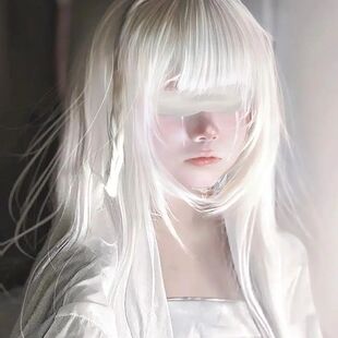 白灵淼cos道诡异仙白灵淼眼罩cos眼罩蒙眼带白凝冰cos眼罩古风二