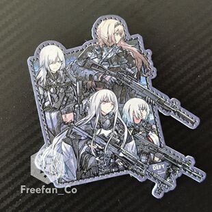 少女前线忤逆小队TeamDEFY同人魔术贴AK12 AK15 RPK16 AN94