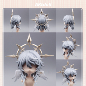 AKIdoll 22娃头建模打印 223代餐星期日gsc头壳代餐星铁周天ob11