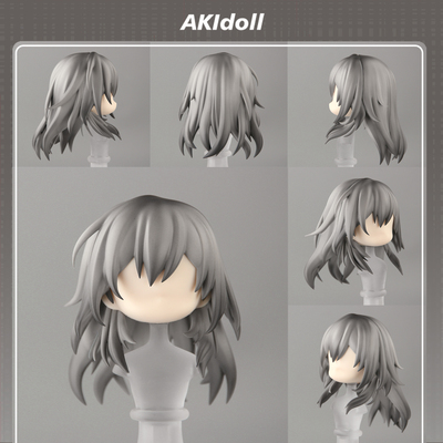 AKIdoll/212代餐星gsc头壳代餐星铁女主ob11/22娃头建模打印件