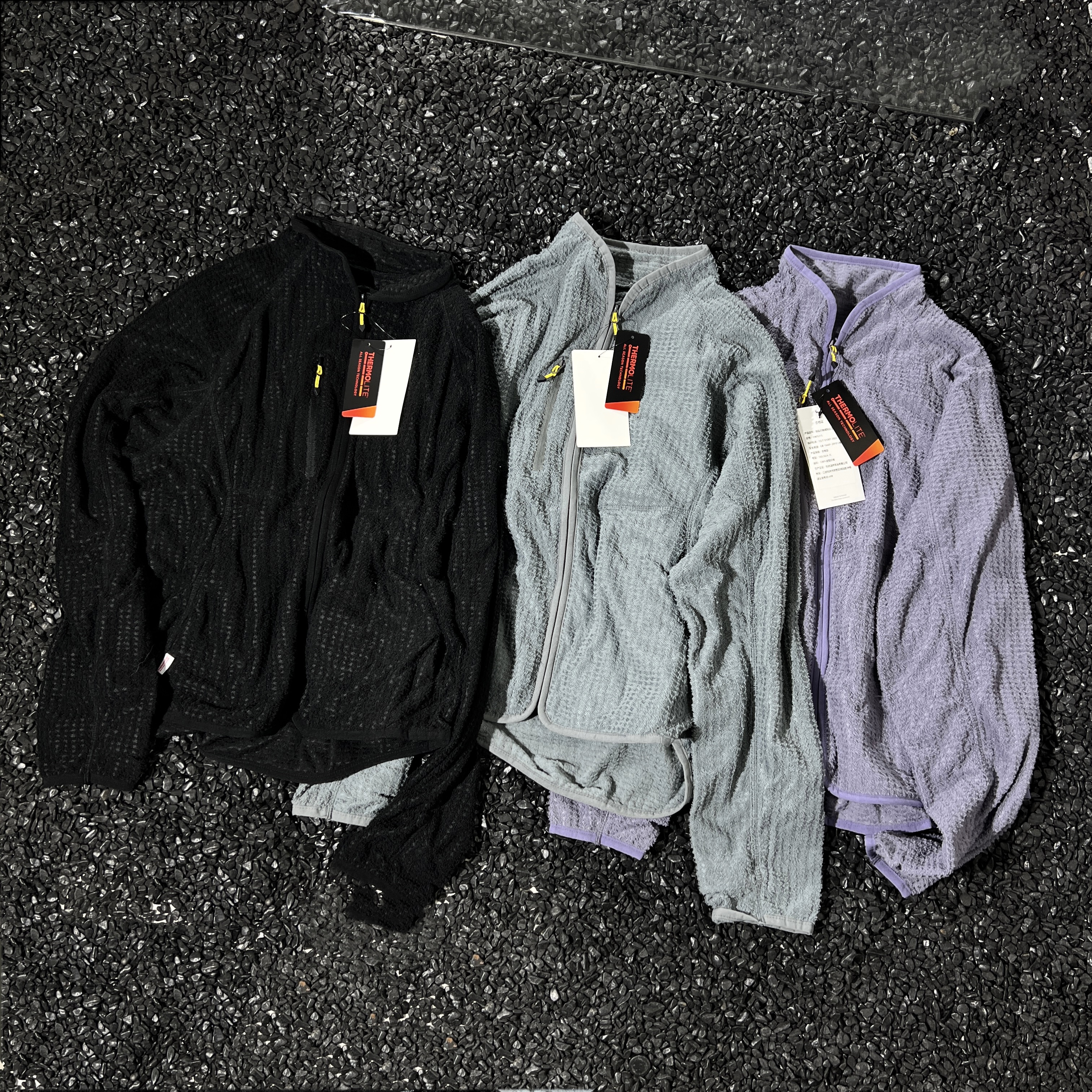 日单Fppev美国徕卡锁温方格绒轻量透气立领外套山系户外保暖夹克