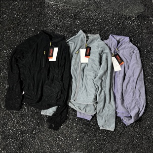 日单Fppev美国徕卡锁温方格绒轻量透气立领外套山系户外保暖夹克