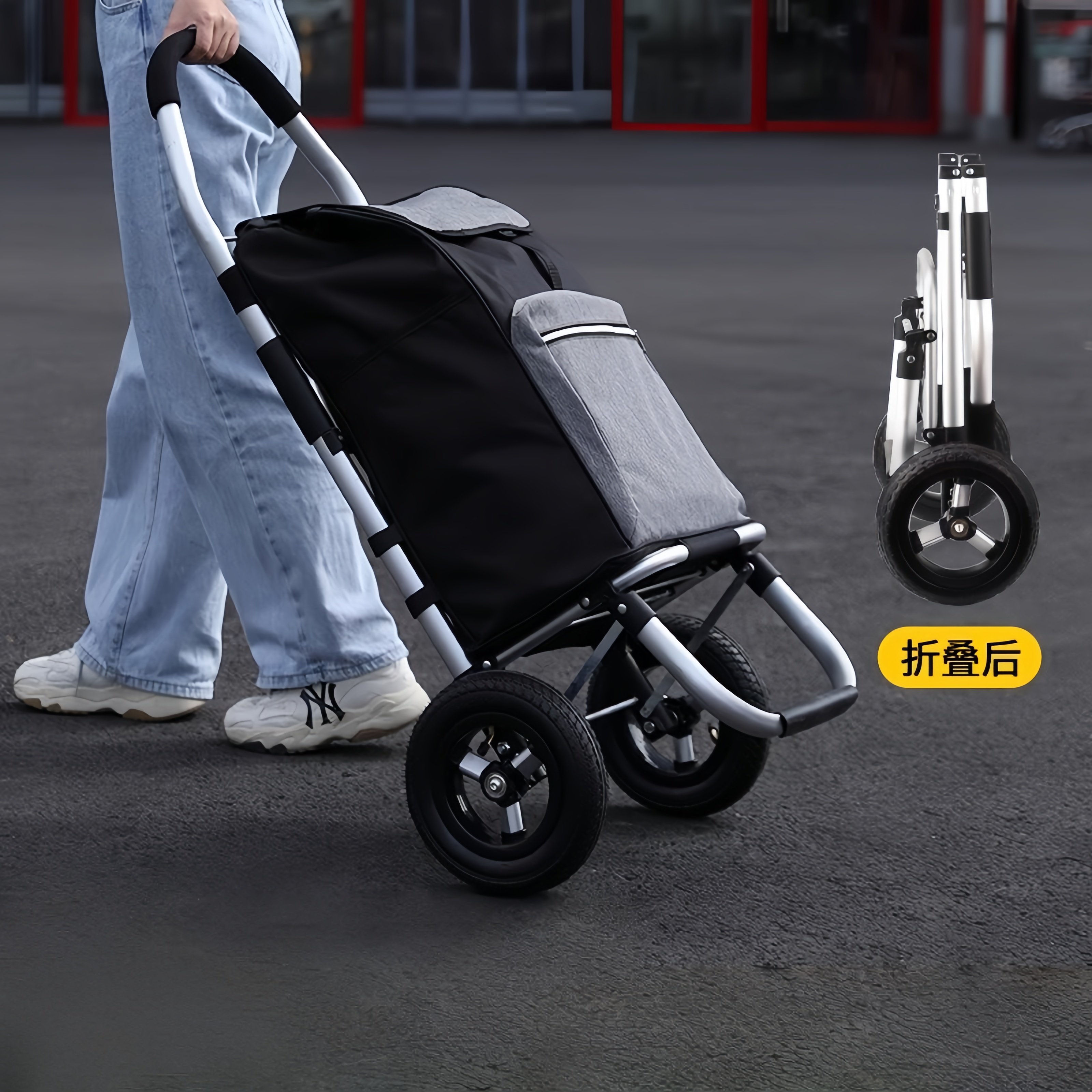 日本进口可折叠购物车