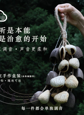 天然果壳手摇铃水铃桐印尼黑