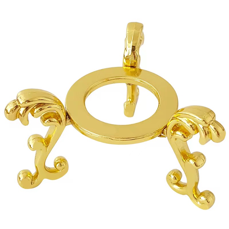 水晶球底座球托 金属三角展示支架矿标架水晶原石矿物标本展示架