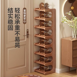 优选小窄门口家用l室内入户多层简易架子收纳神器出租屋宿舍用鞋