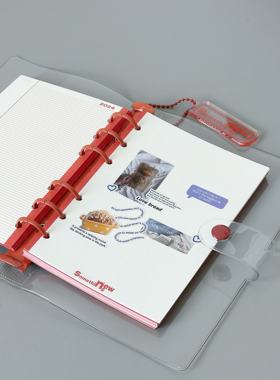 奇葩A6活页笔记本手账本|Something new红色新年礼物套装活页替芯