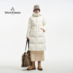 Vittorio Di Giacomo/迪伽默中长款羽绒服女-9550912050