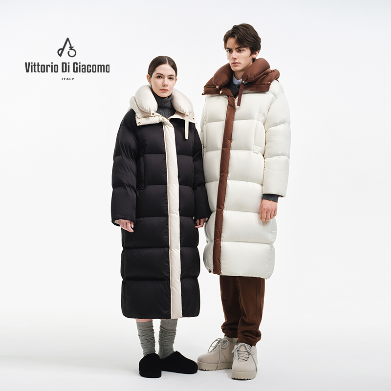 Vittorio Di Giacomo/迪伽默男女同款撞色鹅绒服9550911119
