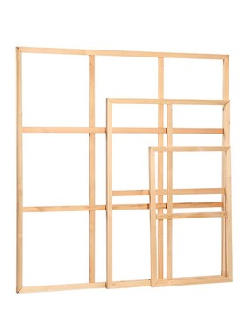 小红书DIY挂毯外框 挂画实木松木油画框 挂墙