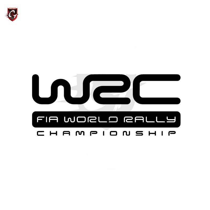 WRC拉力赛车个性反光文字装饰贴 汽车车门车身划痕装饰改装创意贴
