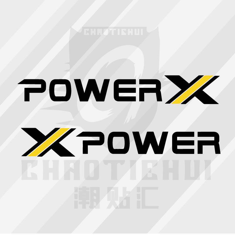 个性创意动力POWER英文反光贴 通用机盖贴车门引擎盖炫酷汽车拉花