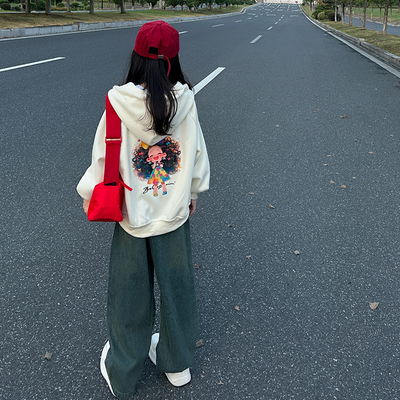 女童开衫拉链连帽外套加绒秋冬款2025新款中大儿童棒球服秋季上衣