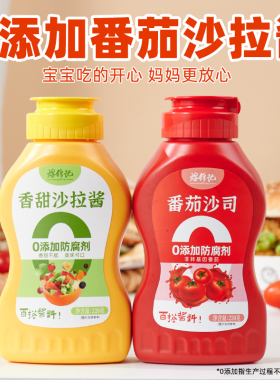番茄酱沙拉酱组合儿童沙拉酱无添加防腐剂三明治专用汉堡酱美乃滋