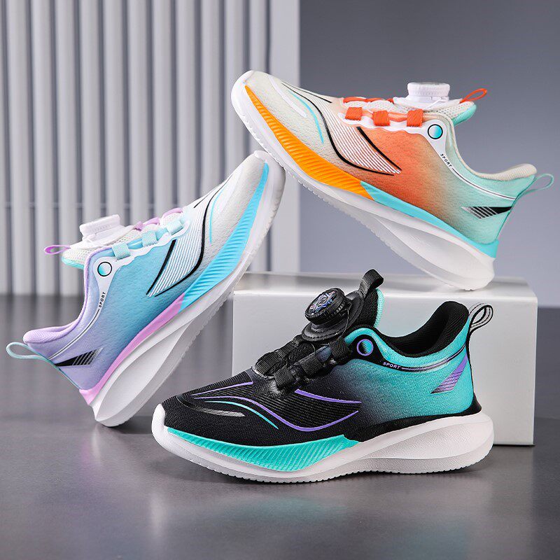 KFT脚王官方童鞋旋转扣运动鞋男女童网面鞋轻便舒适透