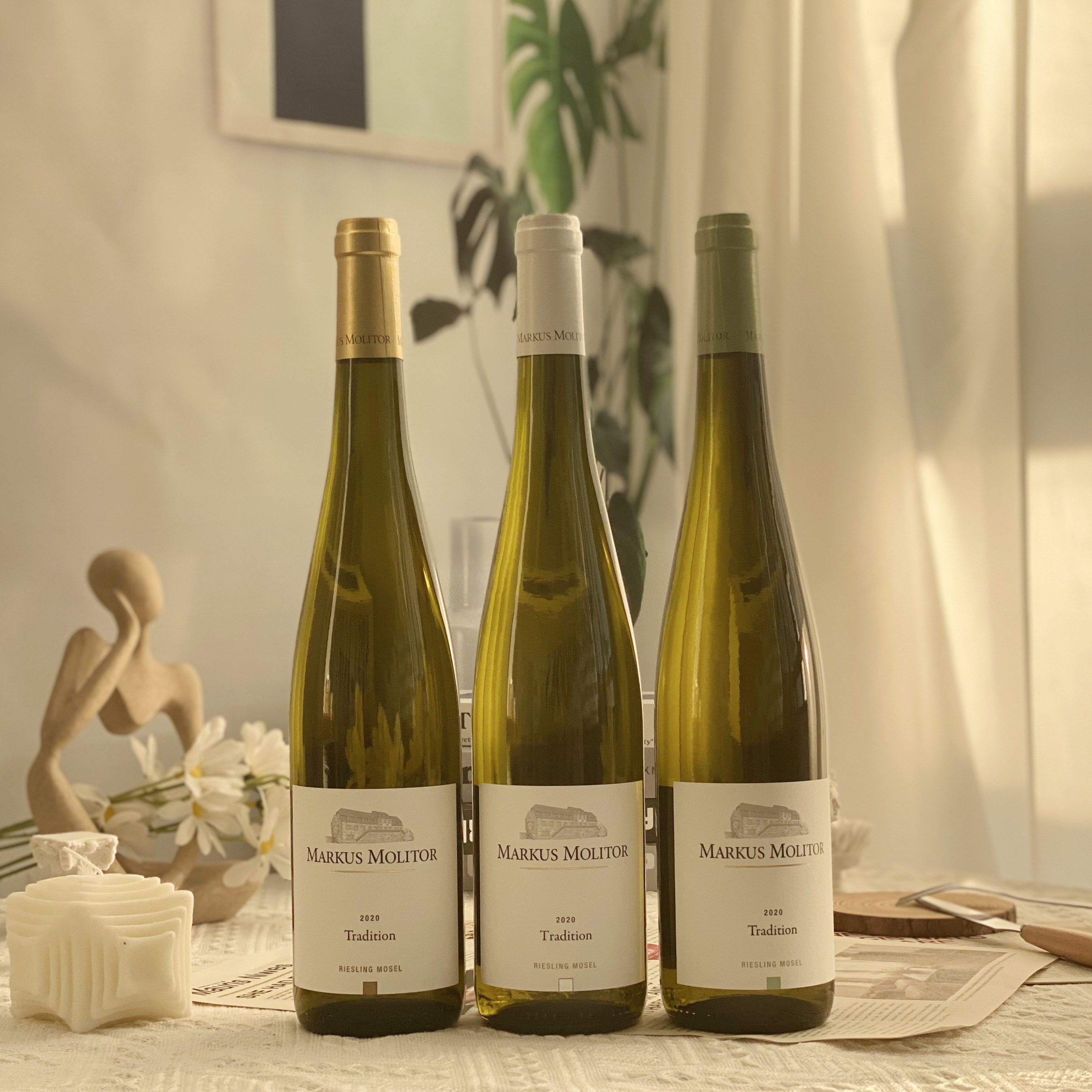 马克思莫利托markusmolitor 雷司令满分德国进口甜白半干白葡萄酒