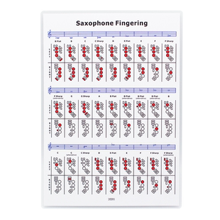 专业萨克斯风指法图解 练习乐谱五线谱表即兴演奏入门教材配件
