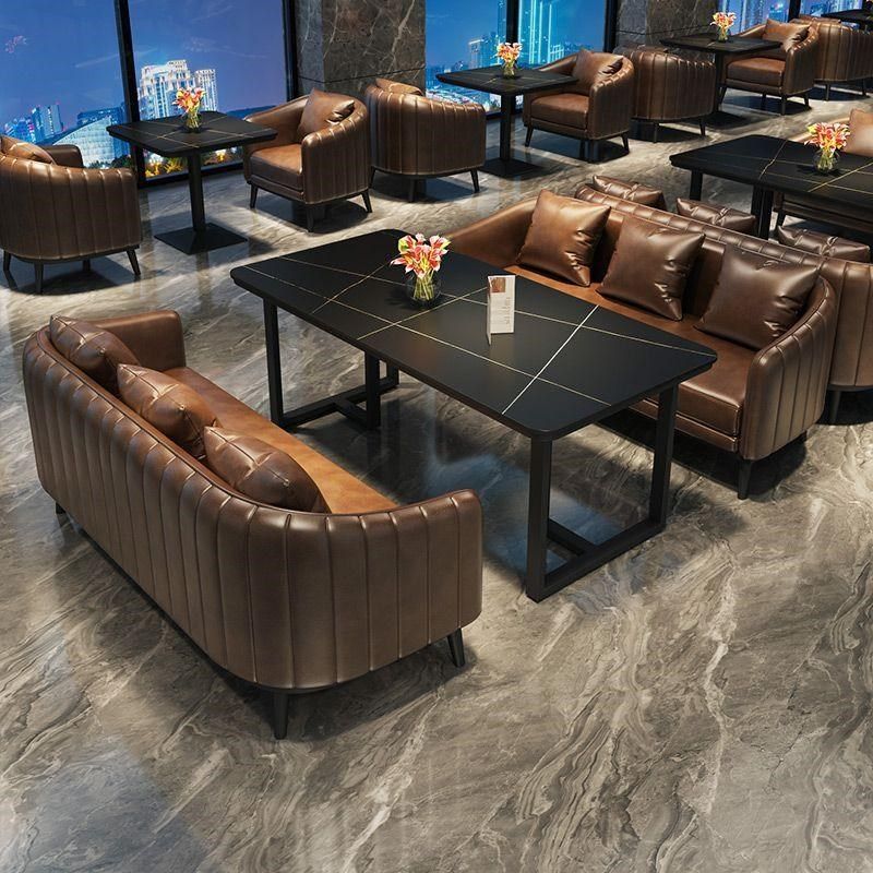 工业风酒吧清吧卡座沙发音乐餐吧西餐H厅烧烤店咖啡厅商用桌椅组,住宅家具,岩板餐桌,淘宝优惠券,粉丝福利购,淘宝优惠卷