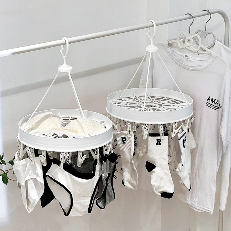 袜子晾晒架学生宿舍阳台晾晒袜子神器多功能凉衣夹子挂内衣内裤架