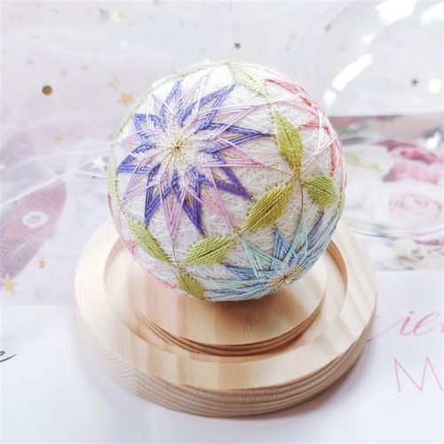 莫奈花园手鞠球DIY手工材料包成品半日闲初级伴手礼新手新款刺绣