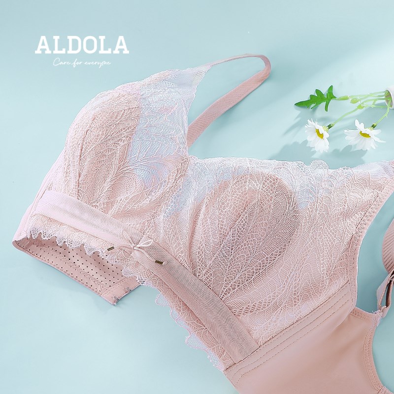 雅黛丽兔耳朵内衣女夏季薄款文胸无钢圈大胸显小收副乳美背女胸罩