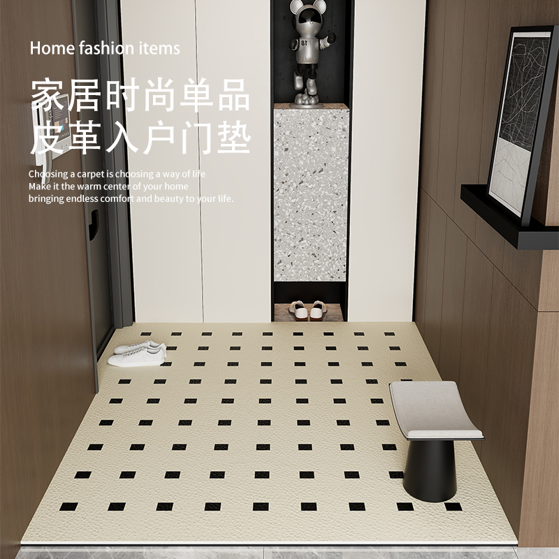 入户门地垫可擦免洗防水脚垫进门门口防滑地垫家用可裁剪玄关地垫
