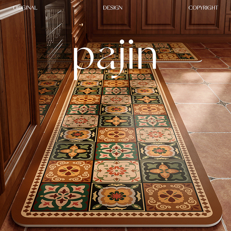 书卷密语美c拉德厨房地垫防滑防油可擦免洗脚垫子防水专用吸水耐,居家布艺,厨房地垫,淘宝优惠券,粉丝福利购,淘宝优惠卷