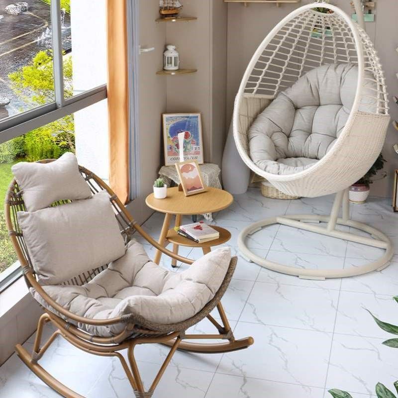 藤椅靠背椅网红单人m躺椅摇椅大人休闲家用沙发摇摇椅花园阳台椅,住宅家具,阳台椅,淘宝优惠券,粉丝福利购,淘宝优惠卷