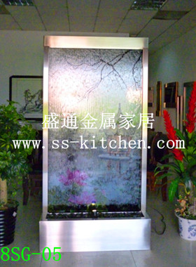 流水喷泉风水轮摆件 室内流水摆 屏风G 新房礼品 流水帘 风水帘