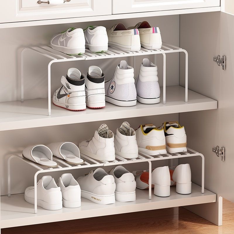 鞋柜内分层鞋架学生宿舍出租屋鞋子收纳架可伸缩鞋子分层收纳神器