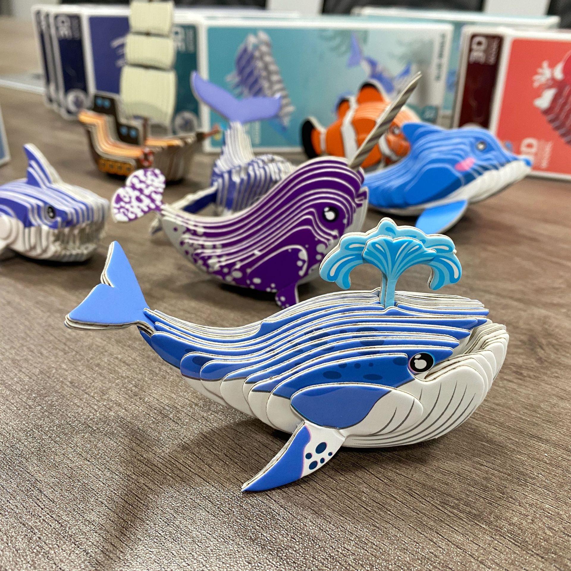 3d立体拼图8-10岁卡通 拼图幼儿园益智玩具diy手工纸制模型