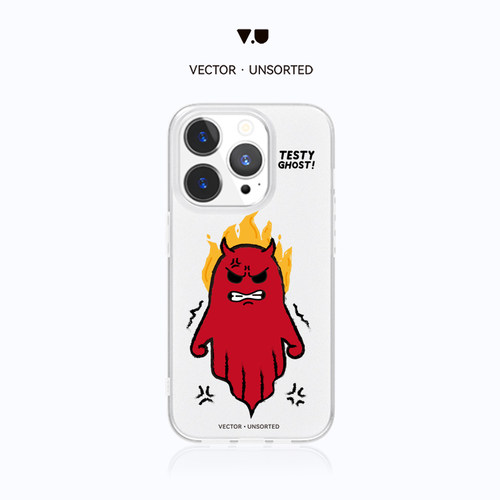 VECTOR UNSORTED暴躁鬼Phone12/13/ 14/15/16/Pro/Max原创磨砂透明防摔磁吸手机壳