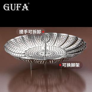 304不锈钢折叠蒸架蒸笼家用伸缩蒸屉多功能折叠蒸盘蒸格厨房收纳