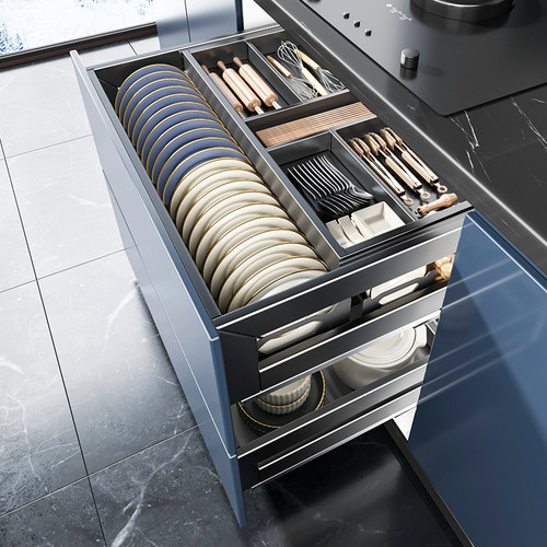 四季沐歌三层厨房拉篮铝合金