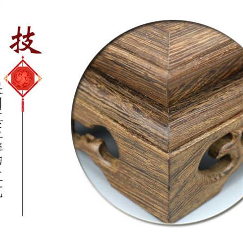 红木雕刻工艺品鸡翅木摆件底座实木托架长方形奇石头花盆佛像底座