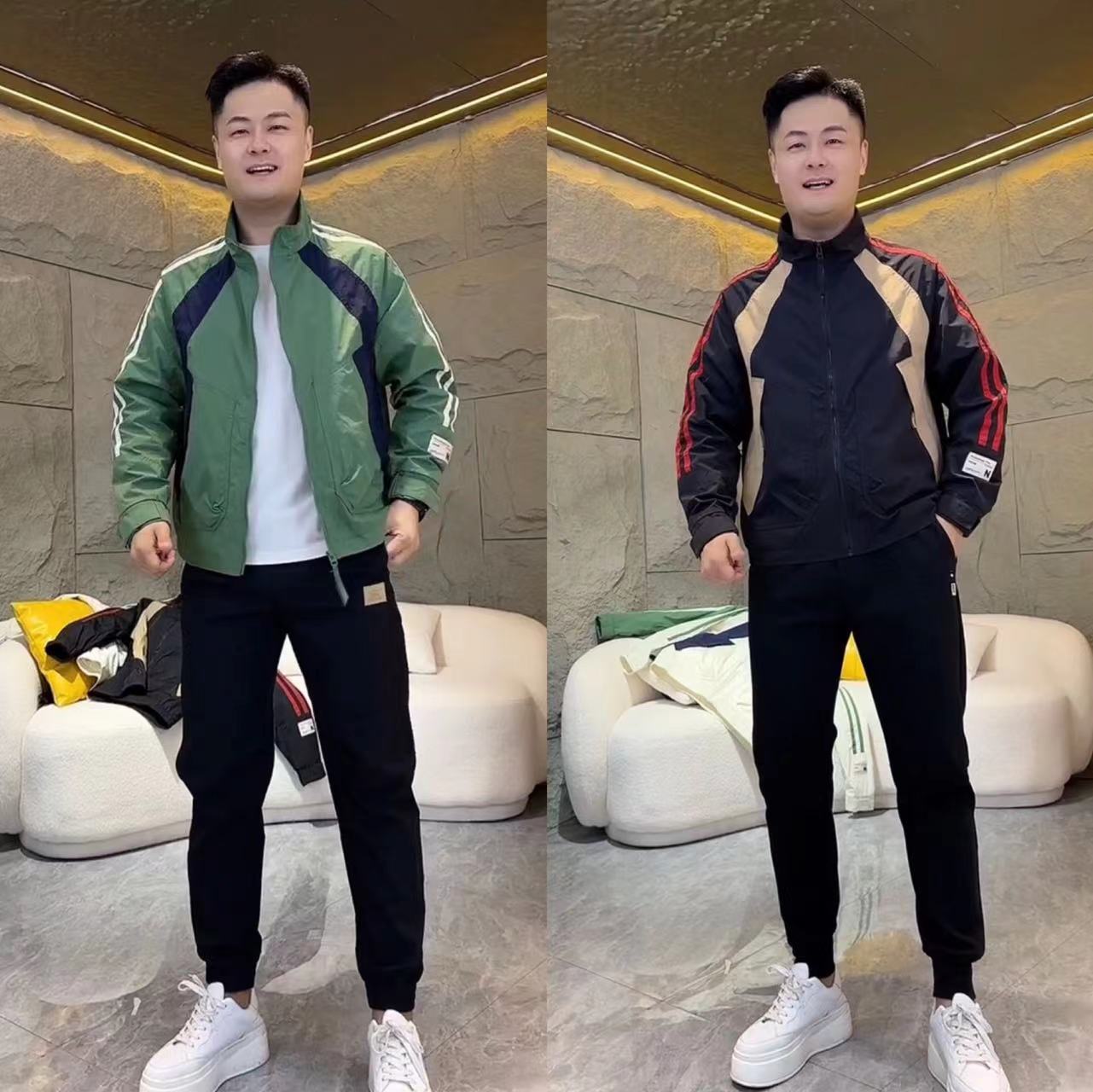 男士新款潮流百搭拼接夹克外套