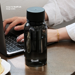 QUAFF 咖啡高颜值冷水杯2024新款女随手杯夏季冷泡茶便携带耐高温