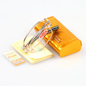 品牌折叠老花眼镜589 专柜正品 老人100水晶老花镜 高档水晶老视镜