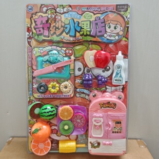 新款包邮板装锦庆3283奇妙水果店切切乐冰箱玉米儿童过家家玩具